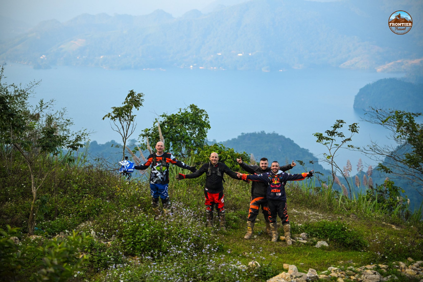 Morning life at a local homestay in a northern Vietnam ethnic village with mist and mountain air